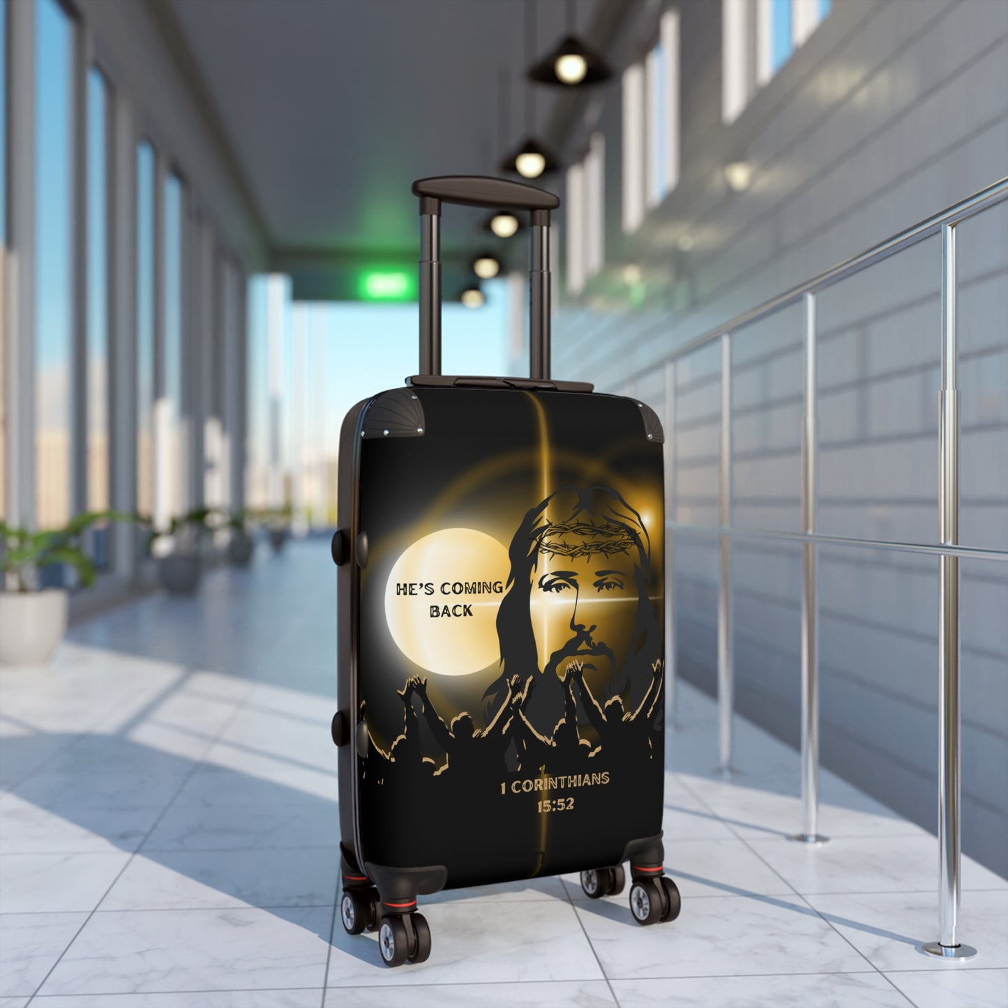 He's Coming Back Suitcase