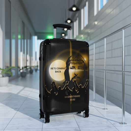 He's Coming Back Suitcase